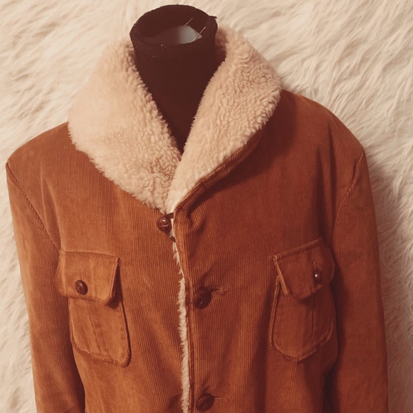 Shanhouse Corduroy Fuzzy Collar Men’s Jacket - Picture 2 of 11